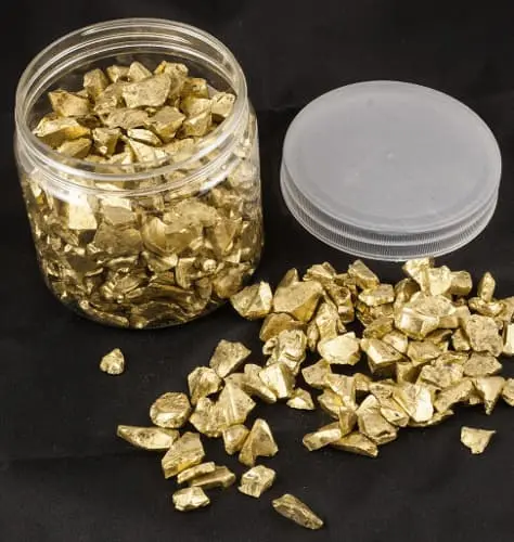  حجر كريستال 5 ملل (الذهبي)