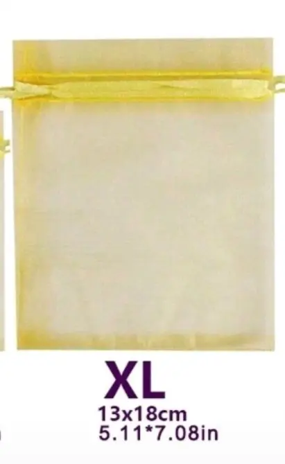 أكياس شيفون أصفر وسط عدد5