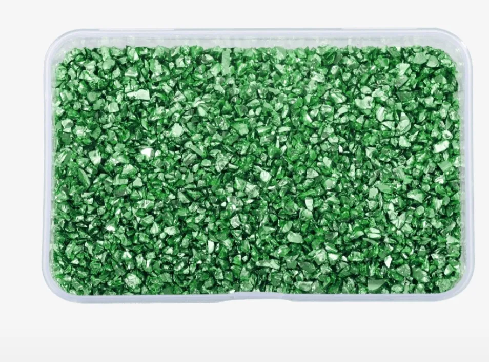 أحجار صغيرة ملونة (الأخضر)