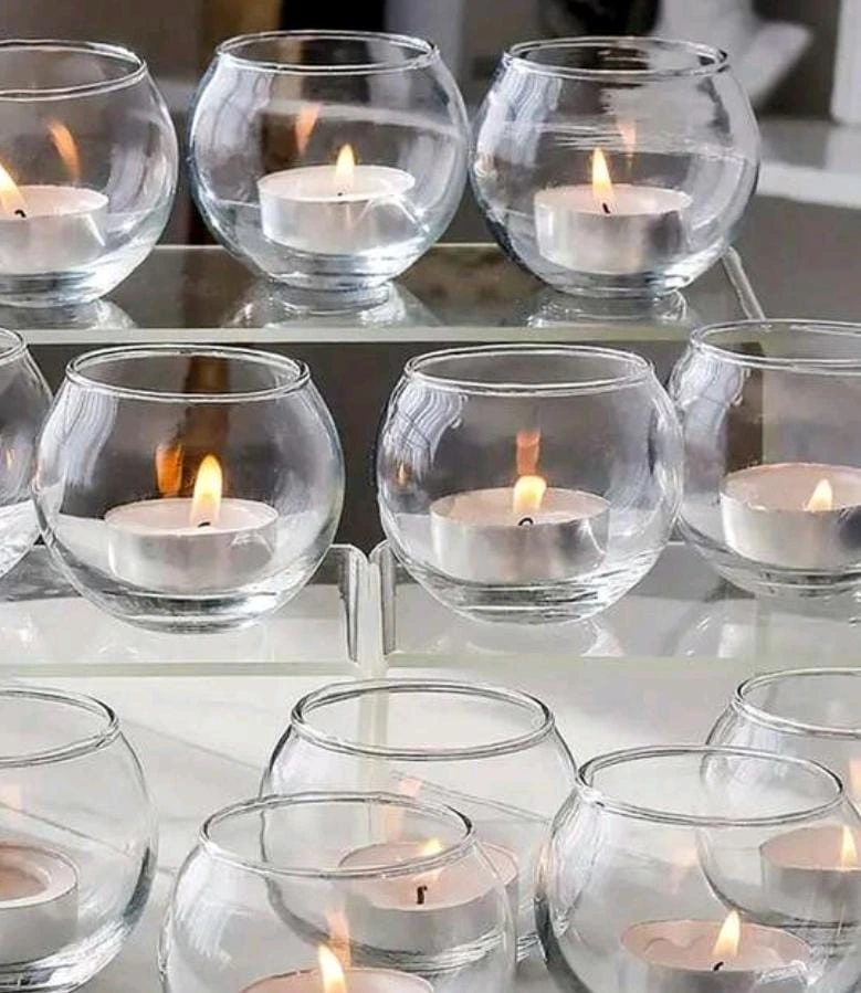 كاسة شمع مبرومة